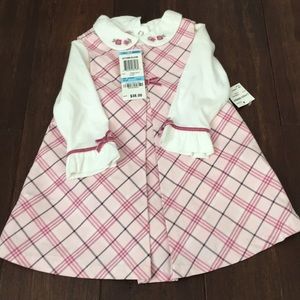 NWT First Impressions Pink Dress 6-9 Mo.